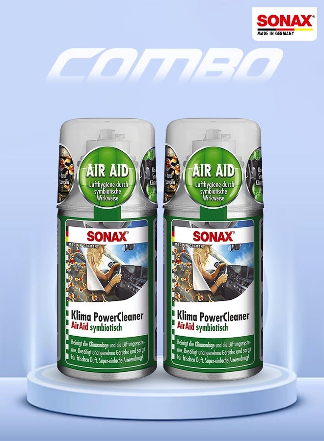 Sonax 100ML Air Aid Symbiotic Car Ac Cleaner, Vehicle Interior Cleaner 2 PCS - Image 1