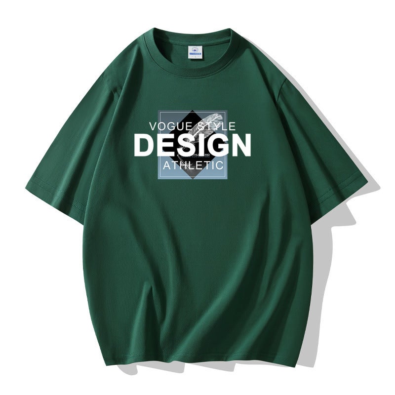 Cross-border Generation Hair Summer Men's Short-sleeved T-shirt Young and Middle-aged Korean Half-sleeved Base Shirt T-shirt Large Size Men's Top - Image 1