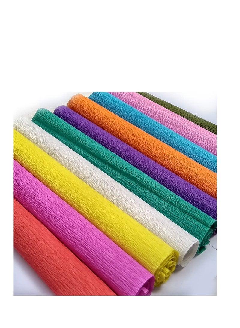 Flamingo 297 mm x 420 mm, 29.7 cm x 42 cm or 11.7 in x 16.5 in. 20 Crepe Paper for DIY Flower Making and Wrappin |10 Color 2 Sheet Each Crepe Paper ,20 Sheet A3 SIZE - Image 4