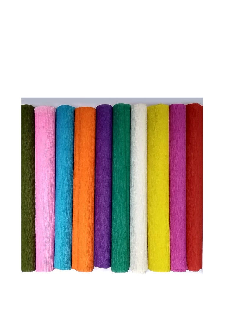 Flamingo 297 mm x 420 mm, 29.7 cm x 42 cm or 11.7 in x 16.5 in. 20 Crepe Paper for DIY Flower Making and Wrappin |10 Color 2 Sheet Each Crepe Paper ,20 Sheet A3 SIZE - Image 5