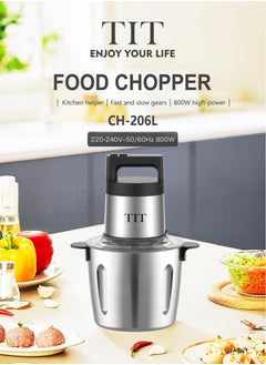 تي اي تي مفرمة الطعام CH-206L، 6 شفرات و سعة 6 لتر  - Image 1