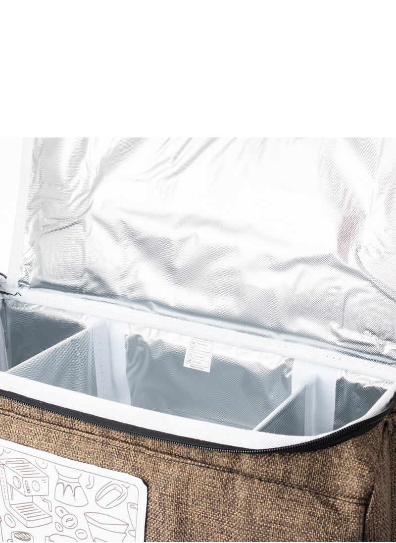 Dania A Bag For Storing And Carrying Specialized Coffee Tools Suitable For Trips And Travel Waterproof And Sweatproof Grey  - Image 3