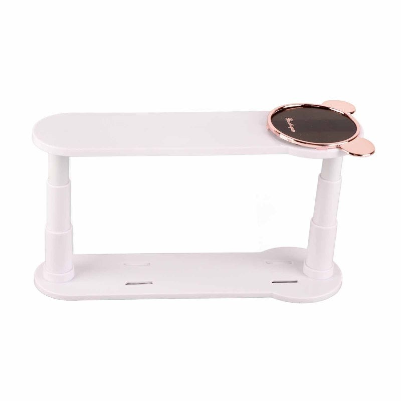 Punch Free Clothes Hanger Storage Rack: White ABS Plastic Retractable Multifunctional Hanger Organizer - Space Saving Wardrobe Organizer for Home Closet Balcony Organization - Image 4