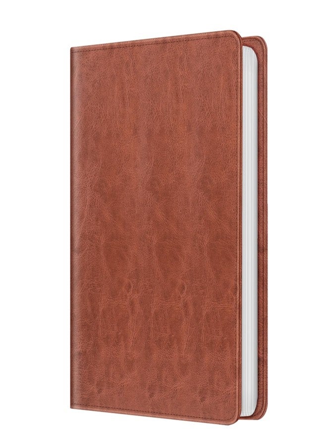 فينتي ألبوم صور فينتي للصور مقاس 4×6 - 112 جيبًا، غلاف جلدي نباتي، ألبومات ذاكرة لعيد الميلاد والذكرى السنوية والعطلات العائلية، لون بني عتيق - Image 1