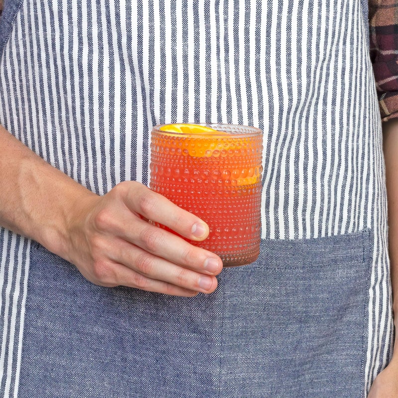 Darware Hobnail Drinking Glasses (12oz, 6pk, Clear); Old-Fashioned Beverage Glasses for Tabletop, and Bar Use and Candle Jars - Image 5