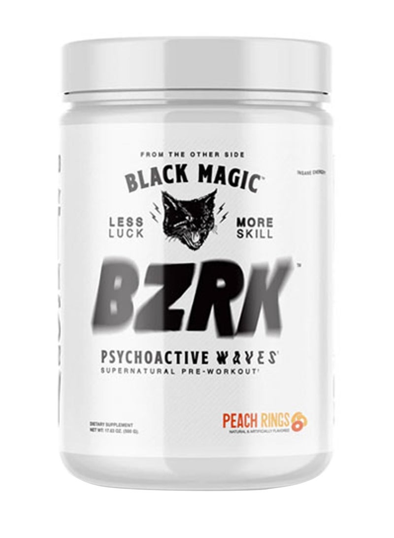 Bzrk Pre-Workout 500mg Peach Rings