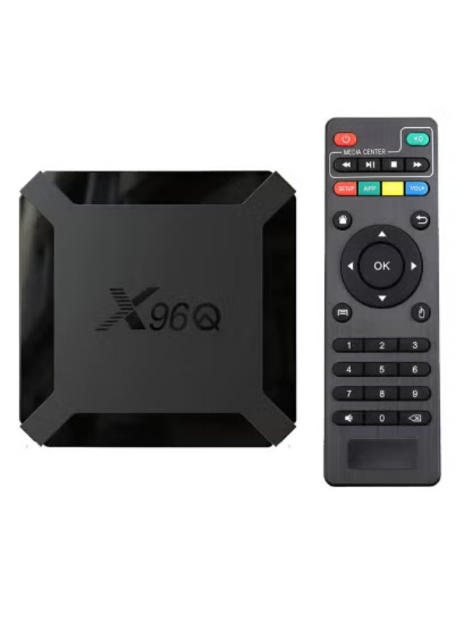 JAJEEK 📺 X96Q Android 10.0 Smart TV Box – H313 Quad Core Processor | 4K Ultra HD + 3D Playback | Wi-Fi, HDMI, USB Support | Fast Android Streaming Set Top Box | Smart Media Player for Netflix, YouTube, IPTV, and More | Plug & Play TV Upgrade Solution - Image 1