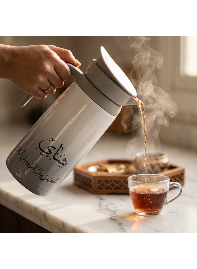 Lavin Vacuum flask 1L/Premium 304 Stainless steel inner/ Double wall Insulated thermos/Long heat retention/Hot&Cold/HB - Image 3