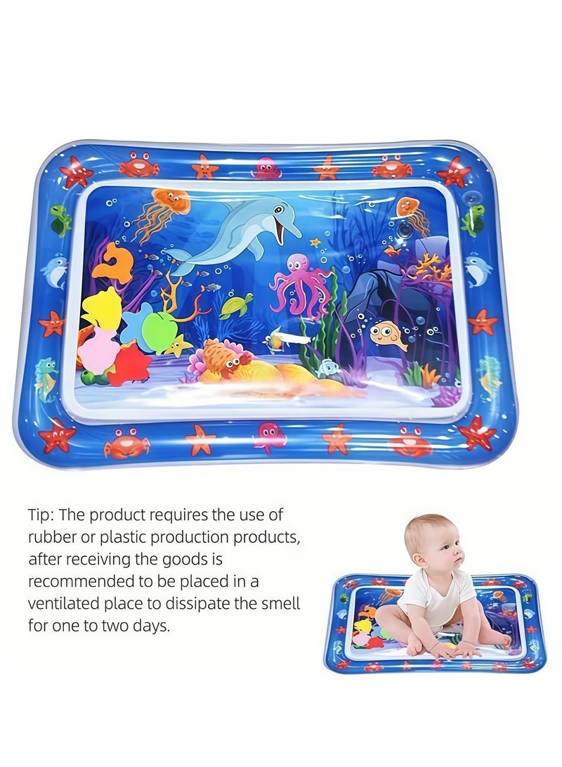 BlueHole Inflatable Ocean Baby Water Mat, Tummy Time Tactile Visual Training Pad, Thick Leakproof, Baby Full Moon & Birthday Gift - Image 2