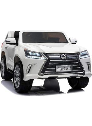 Electric Ride On Car Lexus LX570 With 4 Motors, 12V Battery With Remote Control, Audio and Visula Effects (White). - pzsku/Z0968607786E514A857C6Z/45/_/1729605126/f8782bc3-6508-4d77-8ec2-623301bd6f30