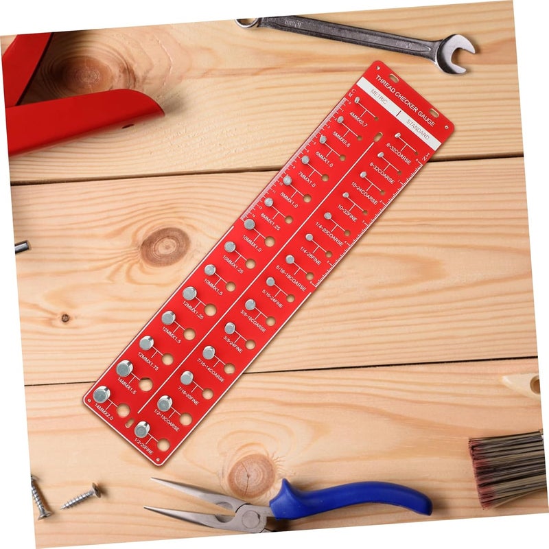 أداة فحص خيوط البراغي مقياس قياس دقيق للمكسرات والبراغي القياسية SAE والمترية - Image 3