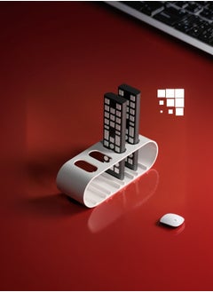 3D Brothers Remote Control Holder with Modern Design – Desk & Table Remote Organizer  - Image 1