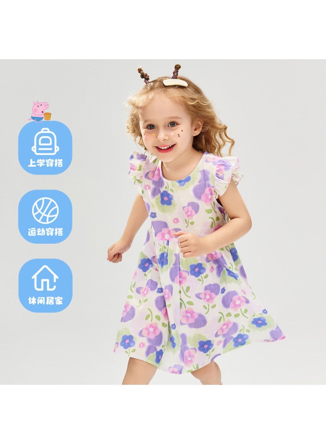 Peppa Pig summer 2025 Thin Cotton Dress For Girls - Soft, Breathable Long Dress For Infants & Toddlers - Image 4