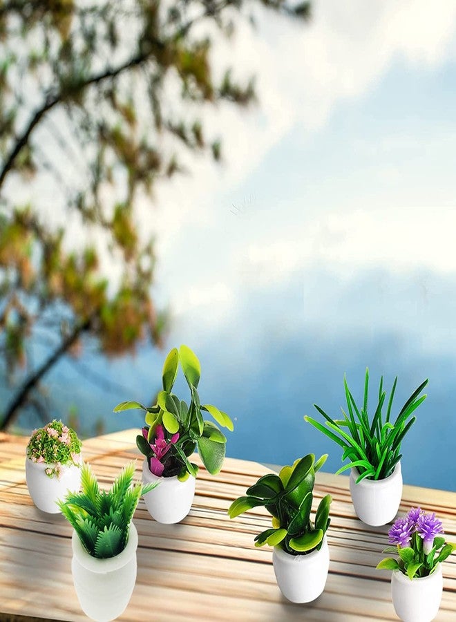 Cayway Dollhouse Plant Miniature 20 PCS Mini Miniature Potted Plants Model Artificial Flowerpot Fake Succulent Doll House for Dollhouse Garden Decorations - Image 3
