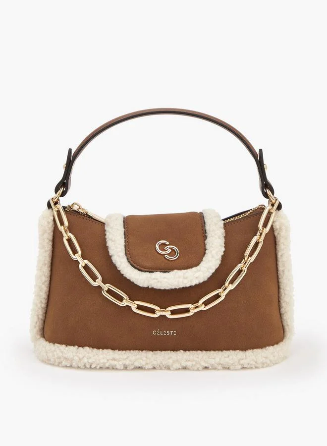 Celeste Faux Fur Crossbody Bag with Detachable Strap