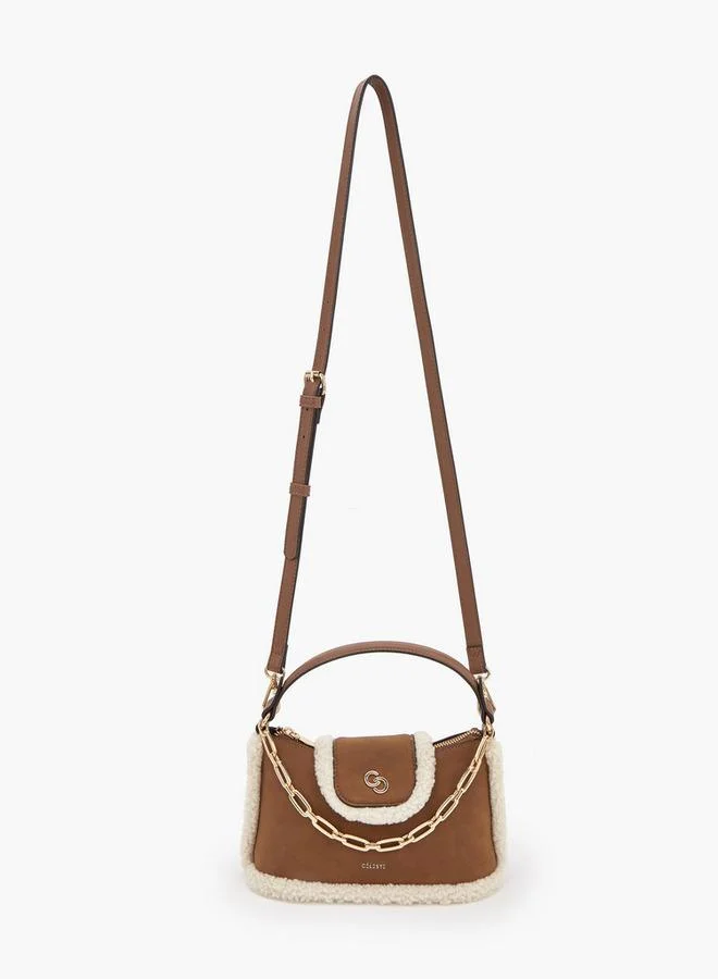 Celeste Faux Fur Crossbody Bag with Detachable Strap