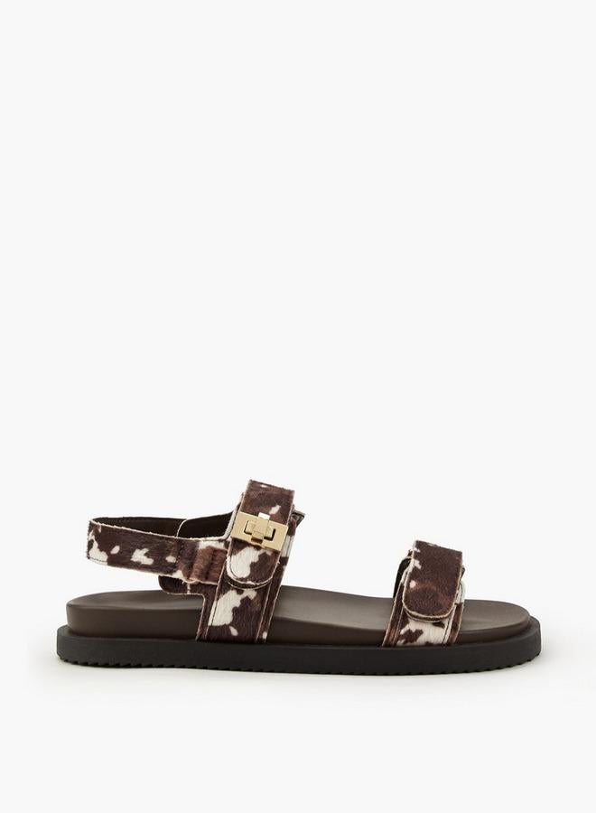 Celeste Women Animal Print Strap Sandals - Image 3
