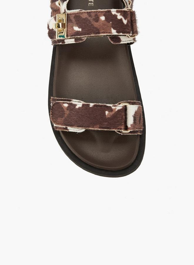 Celeste Women Animal Print Strap Sandals - Image 4