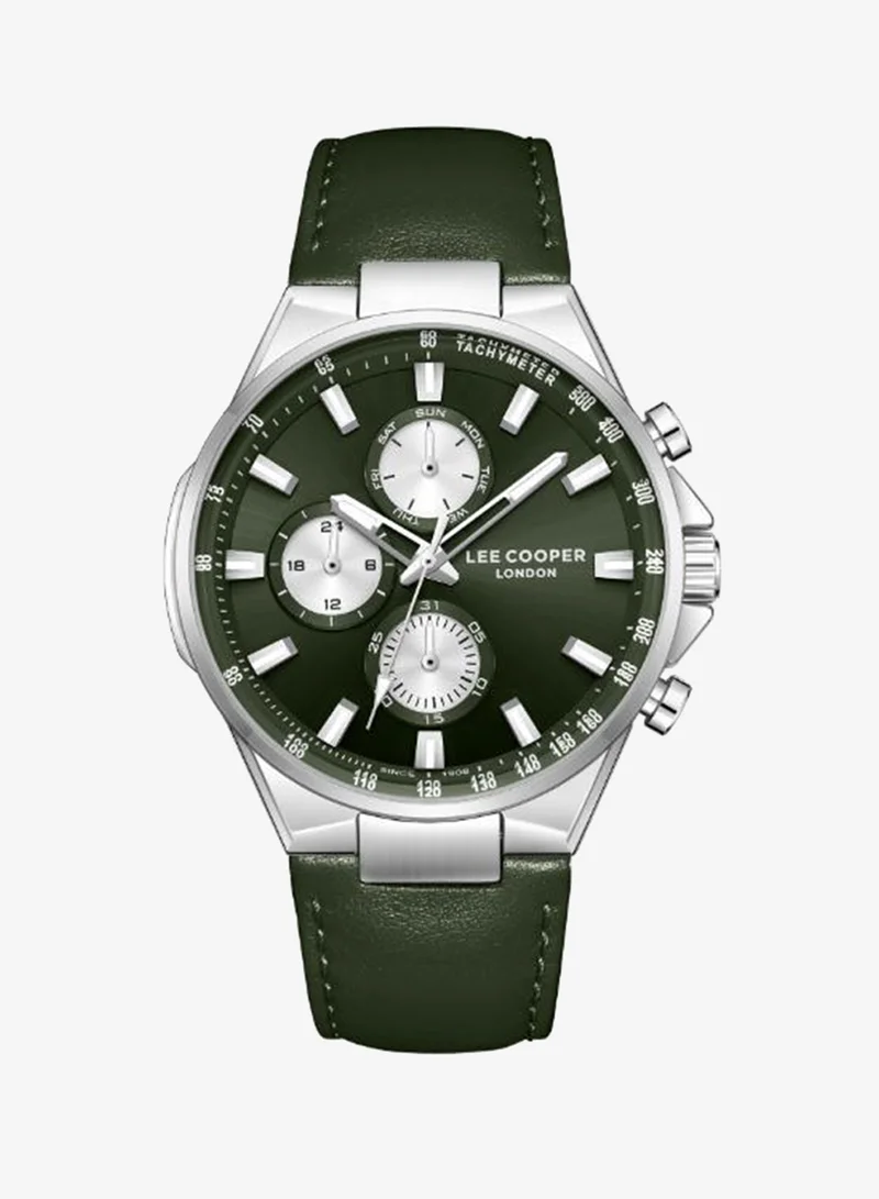 لي كوبر Men's Leather MULTIFUNCTION Watch LC08223.375 - 43 mm
