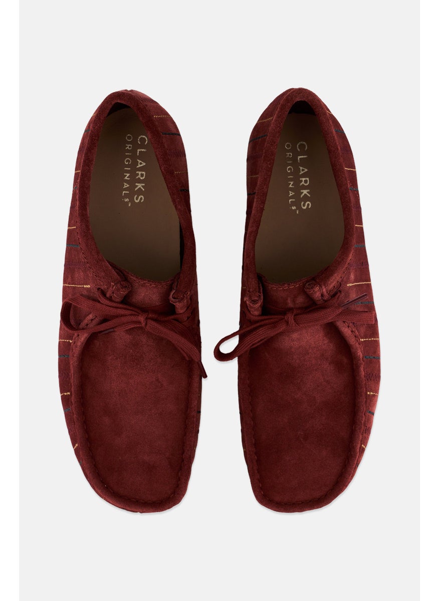 clarks Men Wallabee Standard Fit Lace Up Casual Shoes, Burgundy  - Image 3