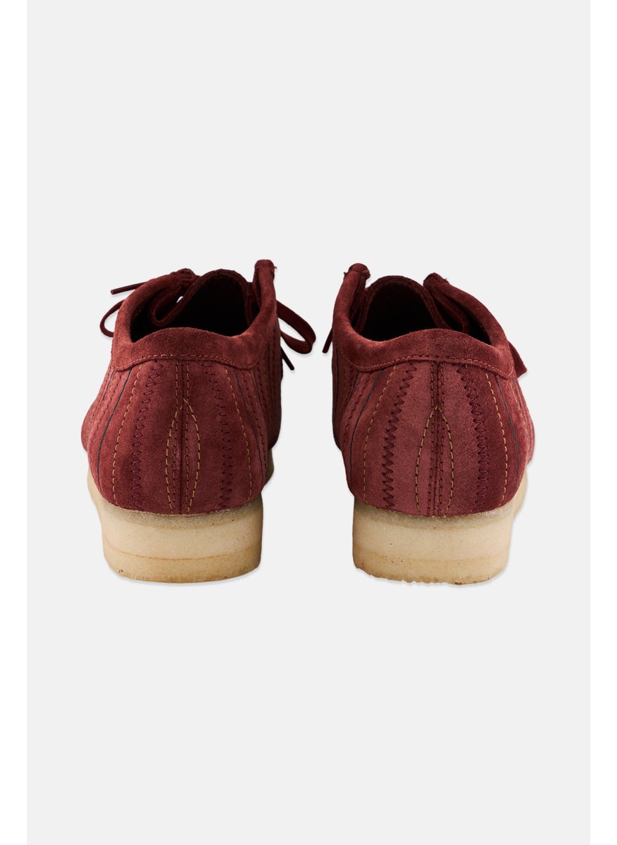 clarks Men Wallabee Standard Fit Lace Up Casual Shoes, Burgundy  - Image 2