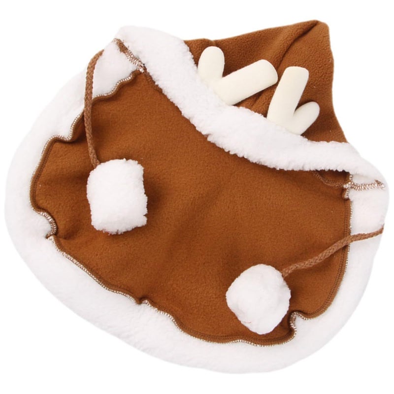 Reusable Deer Shape Cape Pet Costume for Cats Dogs Size L - Image 2