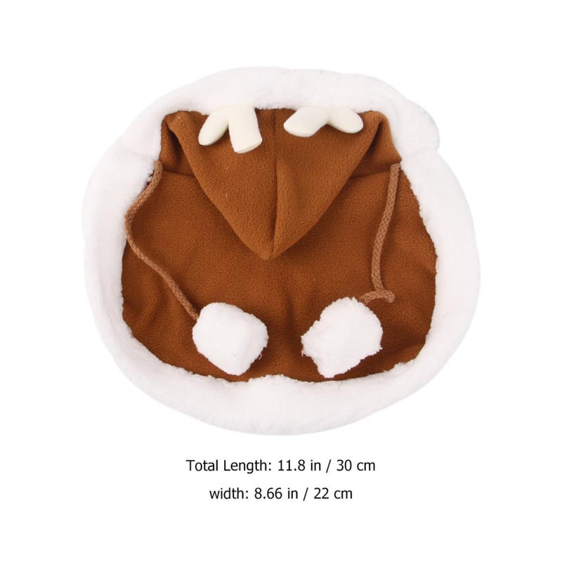 Reusable Deer Shape Cape Pet Costume for Cats Dogs Size L - Image 3