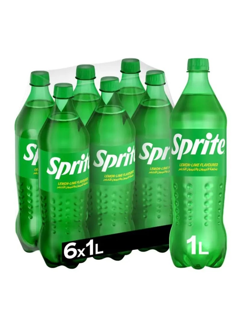 زجاجات بلاستيكية للمشروبات الغازية العادية 6x1لتر