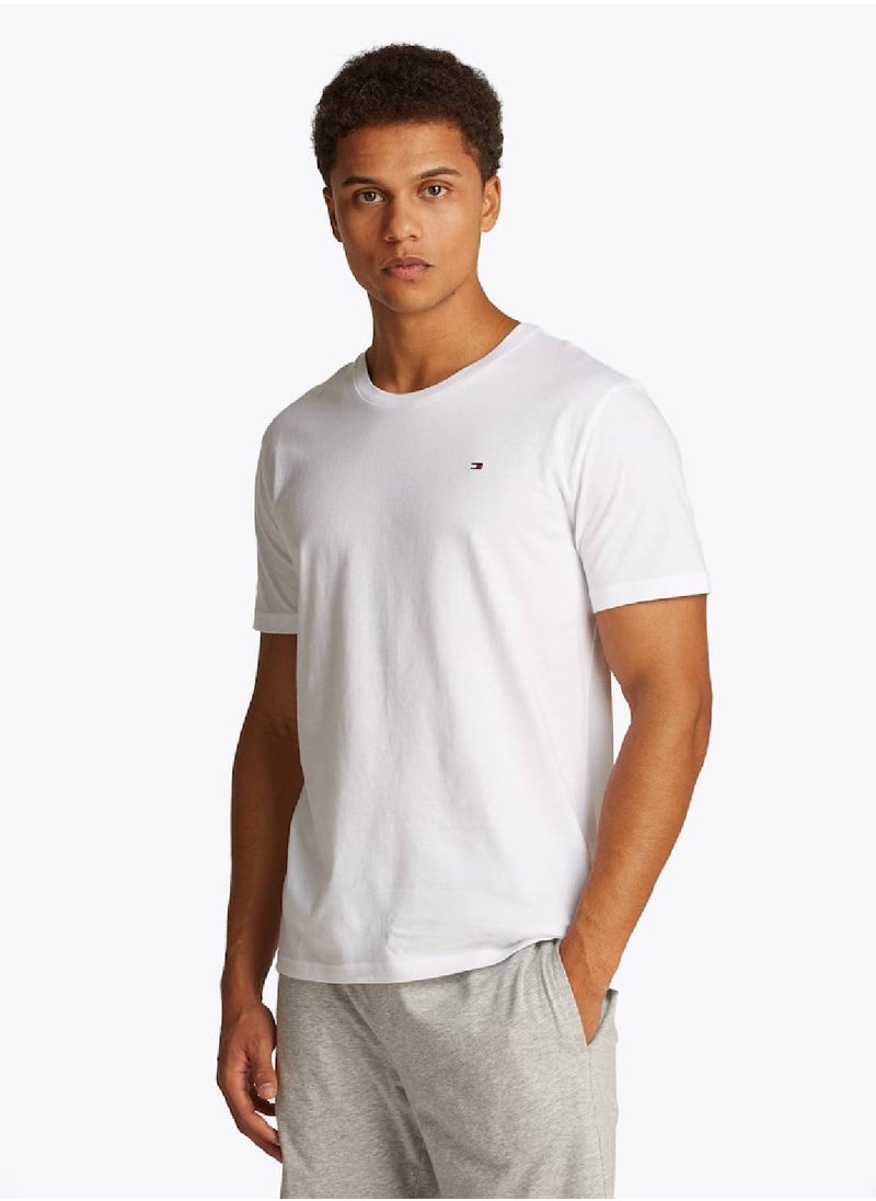 TOMMY HILFIGER Men's 3-Pack Signature Embroidery T-Shirts - Cotton, White  - Image 2