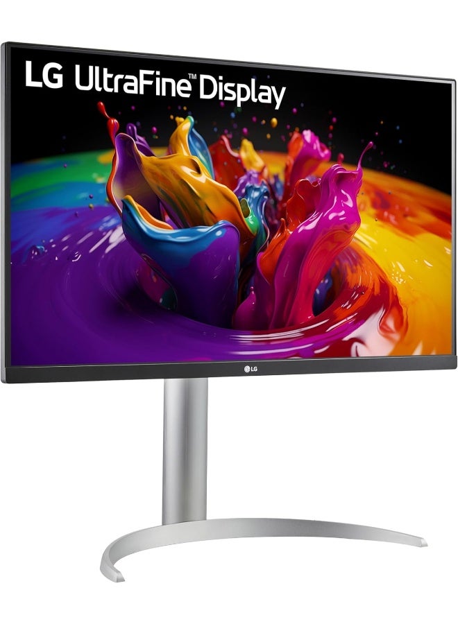 LG 27 inch UltraFine Monitor, 4K UHD IPS Display, 60Hz Refresh Rate, 5ms (GTG) Response Time, Dynamic Action Sync, Black Stabilizer, Super Resolution+, USB Type-C, Silver | 27UP850K-W Silver - Image 2