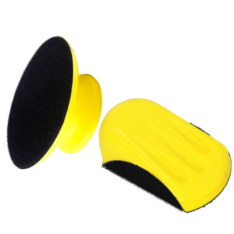 Vibra-TITE VIBRATITE 5 Inch Hook and Loop Round & Mouse Hand Sanding Block, Ideal for Woodworking, Furniture Restoration, Home and Automotive Body,Sanding Pad Hook Backing Plate for Sanders or Polishers,2PCS - Image 1
