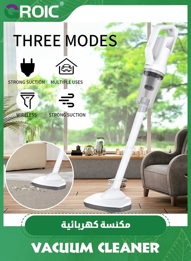 GROIC Cordless Vacuum Cleaner, 120W/12000PA Powerful Suction Stick Vacuum with 30min Long Runtime Detachable Battery, 4 in 1 Lightweight Quiet Vacuum Cleaner,Dry-wet dual-purpose Automobile Vacuum Cleaner - Image 3