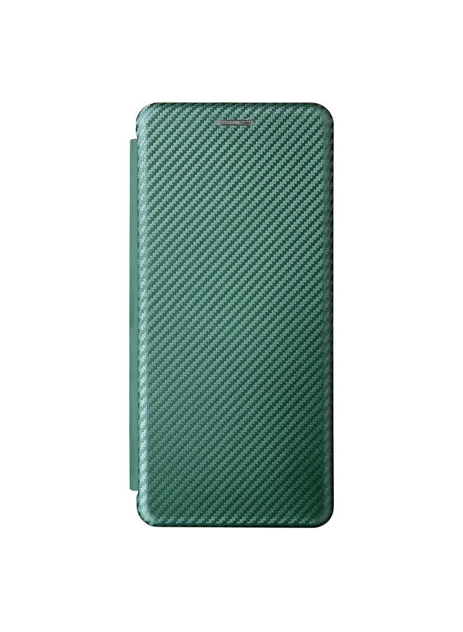 اس-توب جراب لهاتف Motorola Edge 2021 مصنوع من الجلد ومصنوع من ألياف الكربون مع فتحة للبطاقة - Image 2