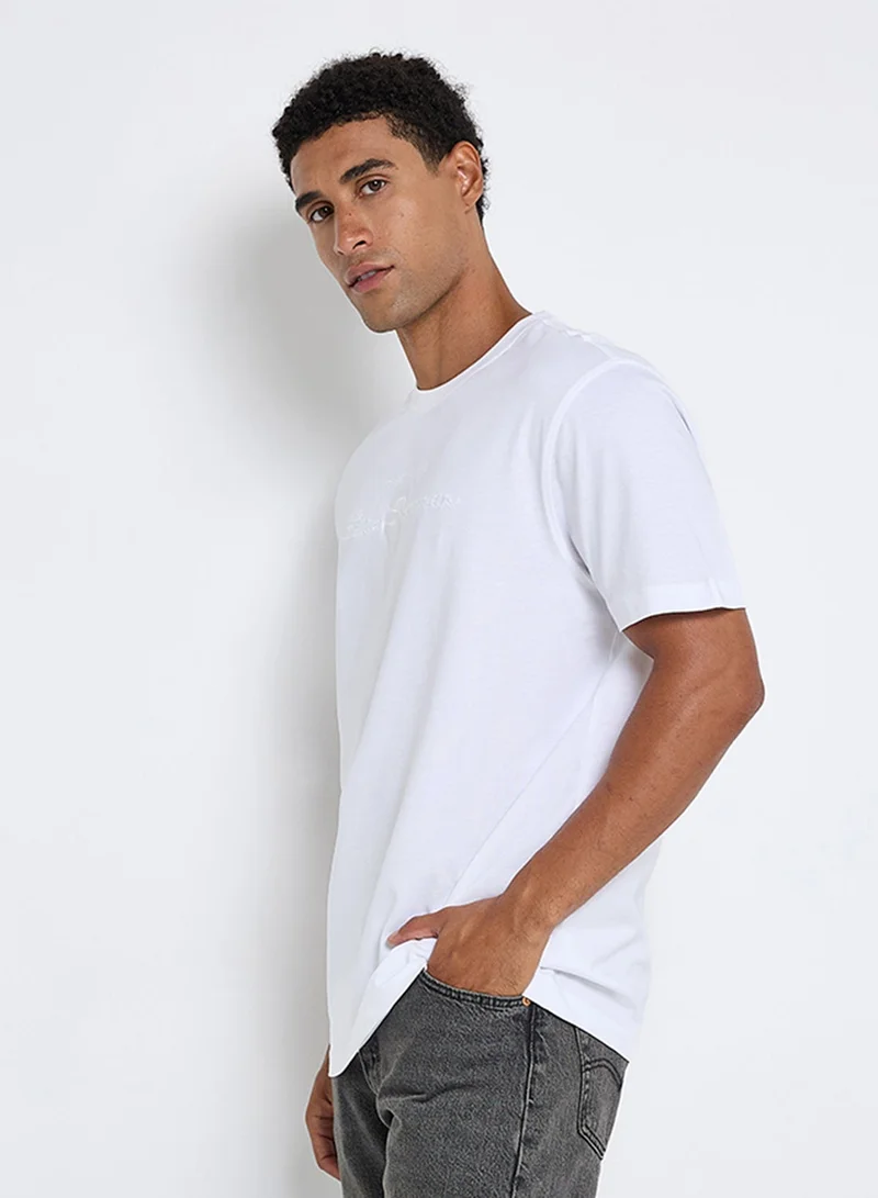 Ben Sherman Embroidered Logo Crew Neck T-Shirt