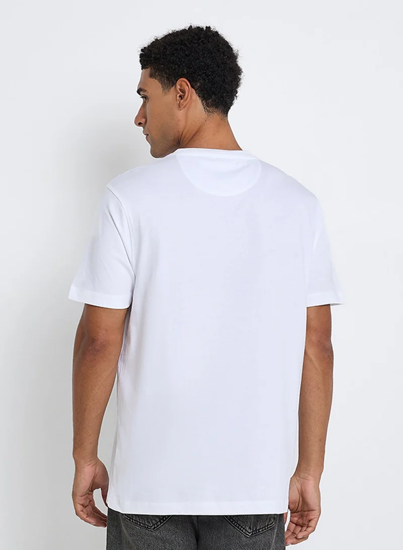 Ben Sherman Embroidered Logo Crew Neck T-Shirt