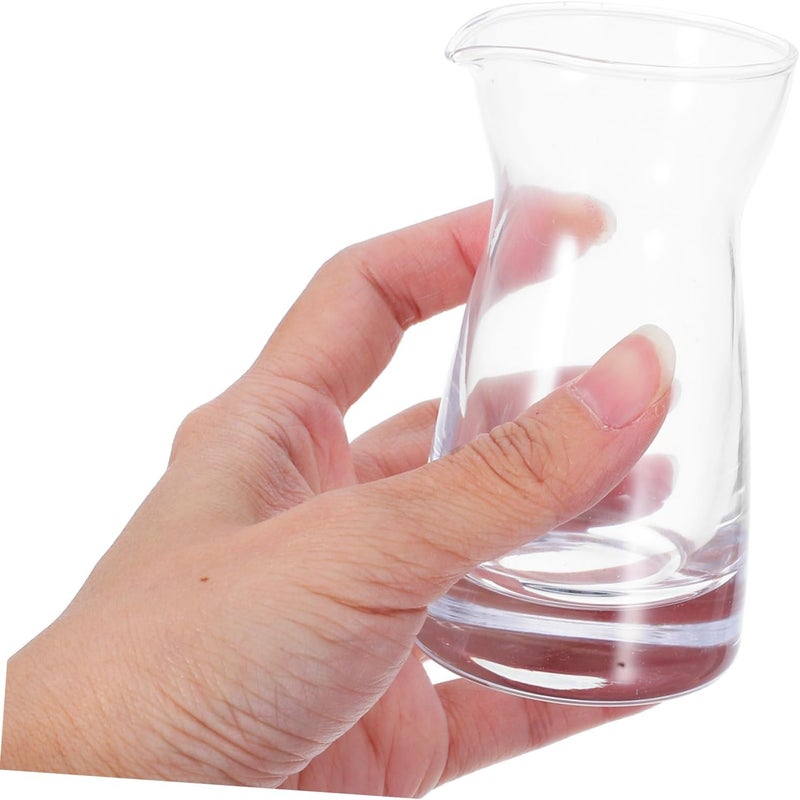 IMIKEYA 2pcs Glass Creamer Pitcher Compact Transparent Syrup and Milk Jug for Home and Restaurant Use Stylish and Easy to Clean Glass Sauce Container - Image 4