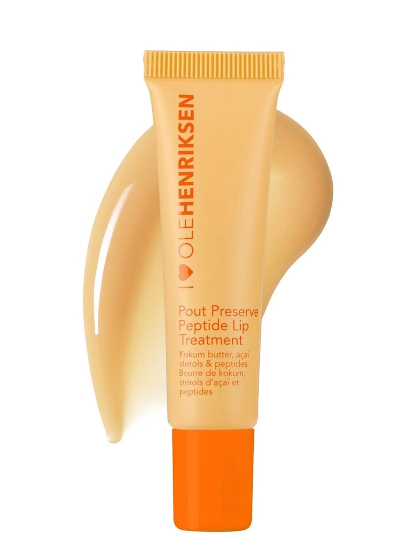 Olehenriksen علاج الشفاه المرطب ببتيد OLEHENRIKSEN Pout Preserve، برائحة الشمس الحمضية 12 مل - Image 1