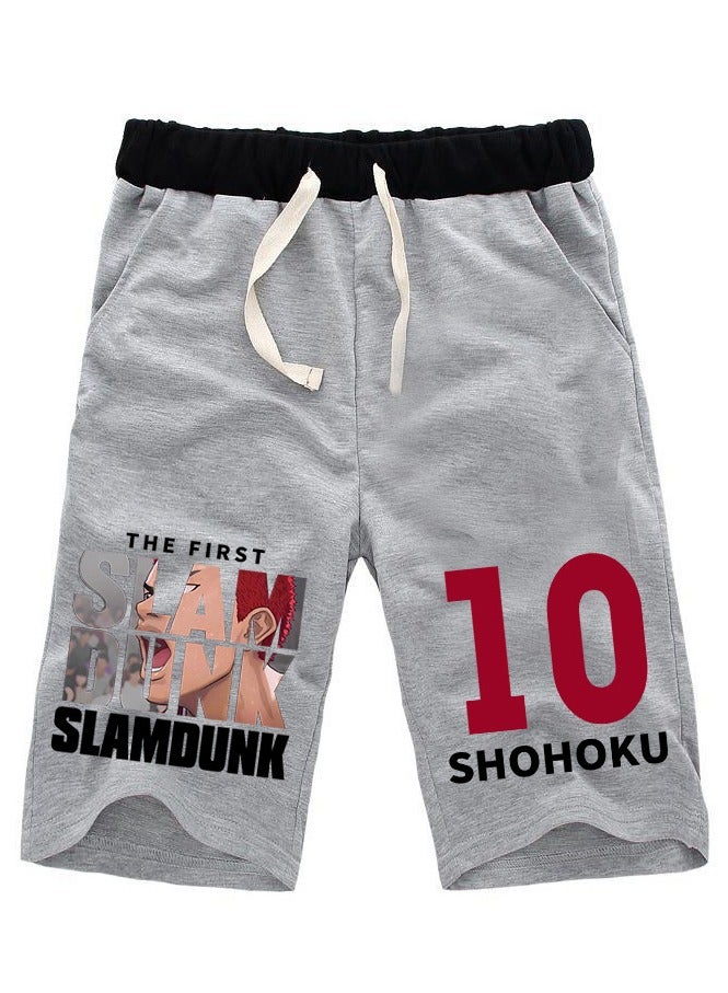 KUYING New Slam Dunk Master Printed Loose Five Point Casual Pants  - Image 1