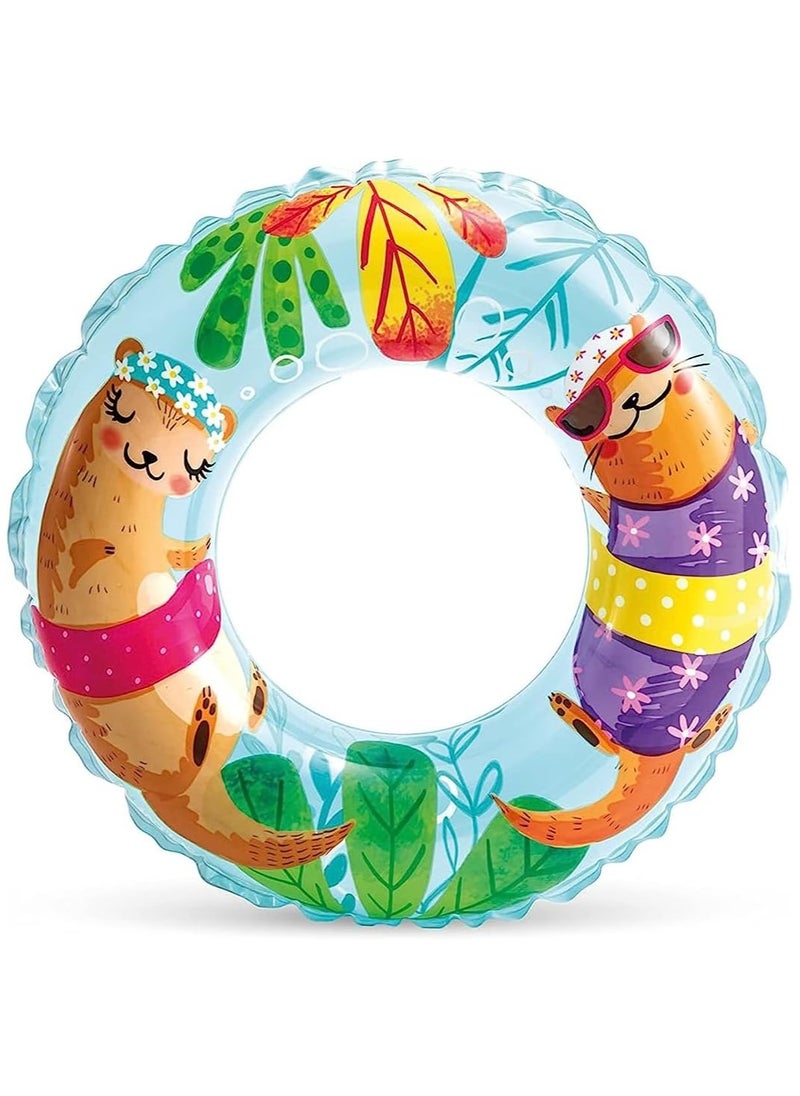 INTEX 59242NP-Inflatable Swim Ring 61cm/24", Blue-Otters 