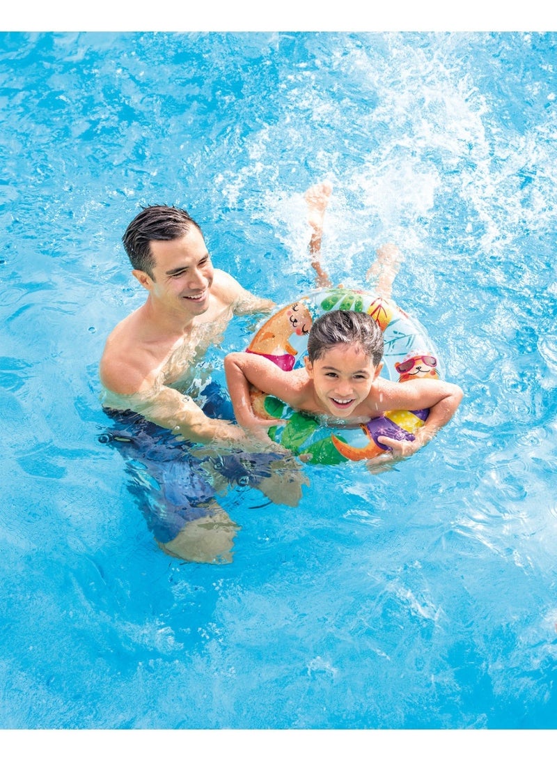 INTEX 59242NP-Inflatable Swim Ring 61cm/24", Blue-Otters - Image 2
