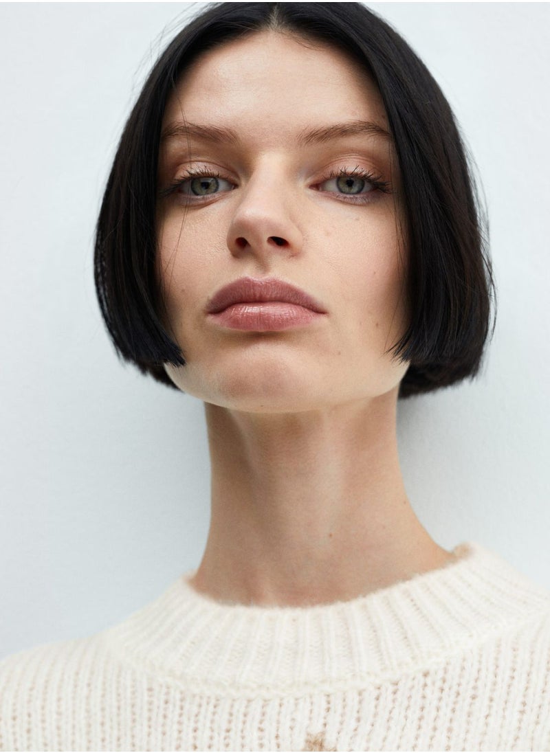 MANGO - Crew Neck Knitted Sweater - Image 1