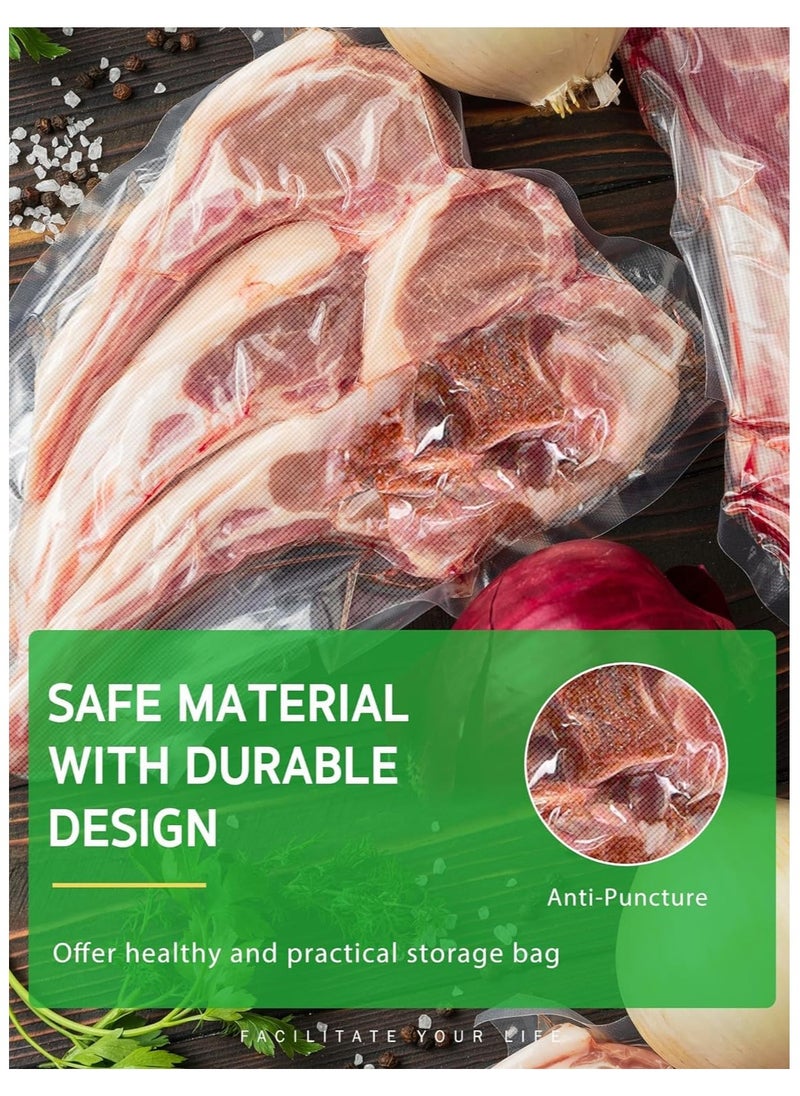 SKY-TOUCH - 6pack Big vacuum Sealer Bags Thickened Puncture Prevention Food Saver BPA Free for Sous Vide cooking Mircowave Freezer Food Storage (15* 5m*2pcs，22 * 5m*2pcs, 28 * 5m*2pcs) - Image 1