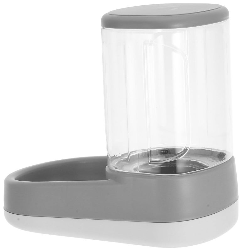 Automatic Gravity Pet Feeder And Water Dispenser Elegant Gray For Dogs Cats Outdoor - Image 2