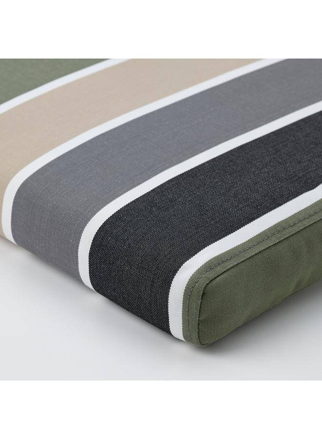 erorex Cover for chair cushion, outdoor/multicolour stripe pattern, 50x50 cm - Image 3