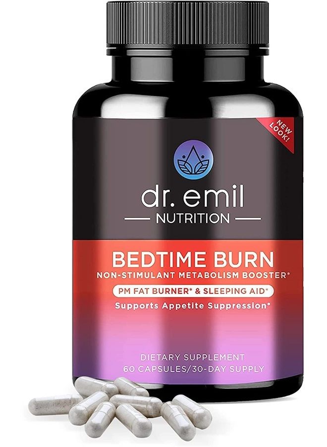 DR EMIL NUTRITION حارق النوم - حارق PM ومساعد للنوم - خالي من المنبهات - للنساء والرجال، 30 يومًا من الإمدادات - Image 1
