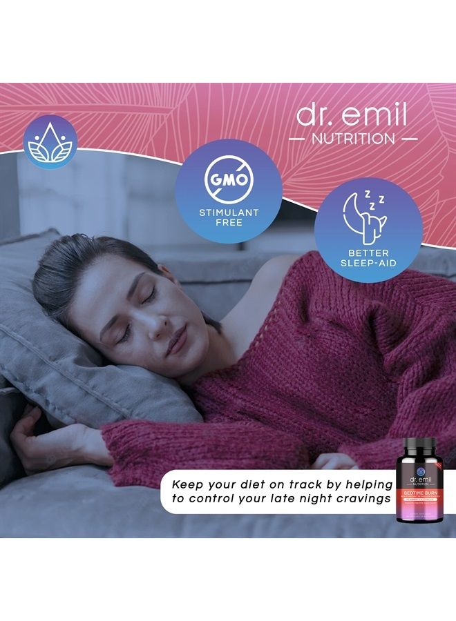 DR EMIL NUTRITION حارق النوم - حارق PM ومساعد للنوم - خالي من المنبهات - للنساء والرجال، 30 يومًا من الإمدادات - Image 4