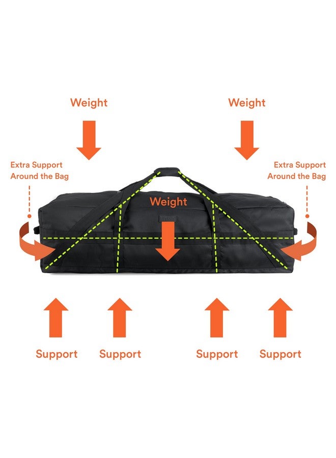 Fitdom 106L 45" Heavy Duty Extra Large Duffle with Upgrade Zipper, Durable & Water Resistant. Perfect as Camping Bag Travel Storage Tent Storage Sports Equipment Bag For Coaches & More - Image 4