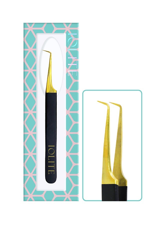IOLITE Eyelash Extension Tweezers – Stainless Steel Professional Lash Tweezers | Precision Isolation & Volume Lash Application Tools - Image 2