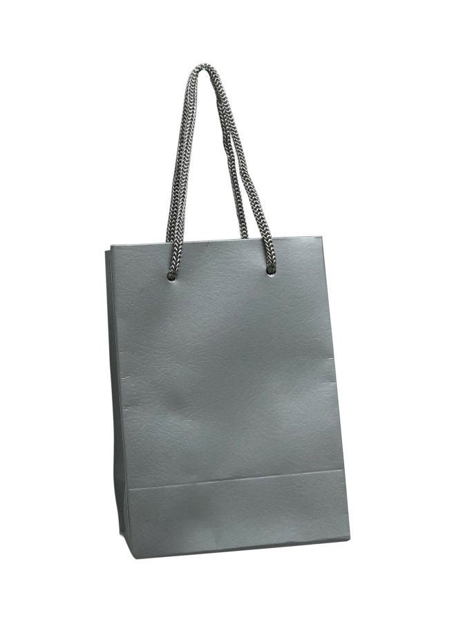 NIBEMINENT Pack Of 12 Gift Bag Silver/Black