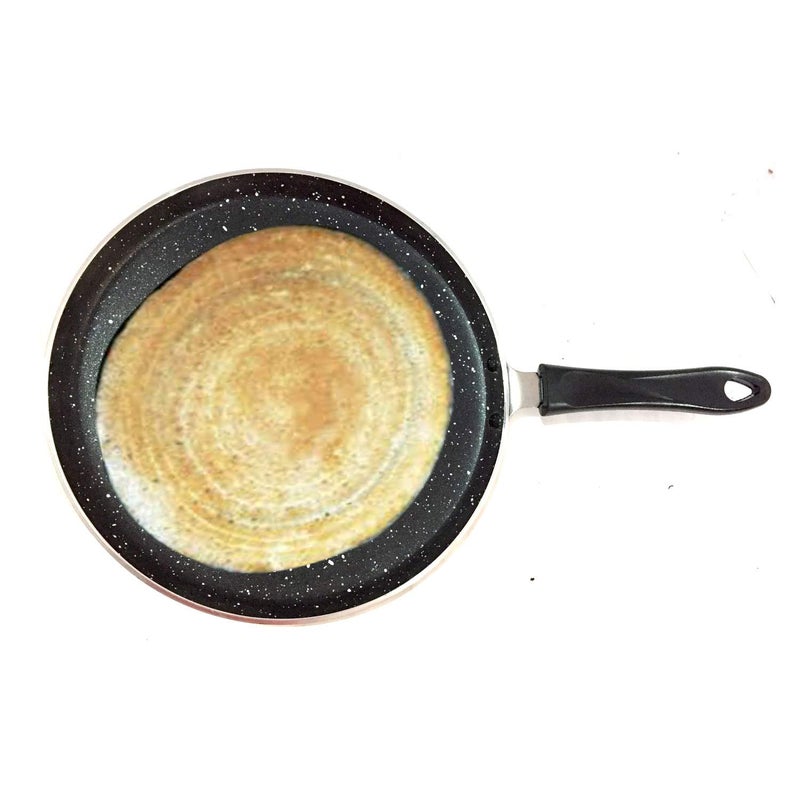 Non Stick Dosa Pan Tawa Low Oil Cooking Easy to Clean Cool Touch Handle 4 mm Thick Parathas Theplas Chapati Pancake Griddle Omelet  - Image 1